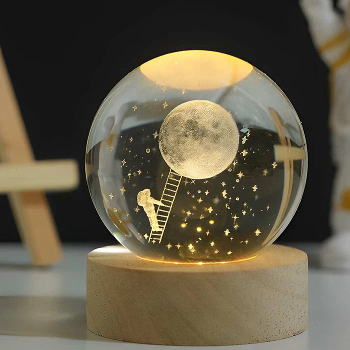 Glowing Moon Crystal Ball