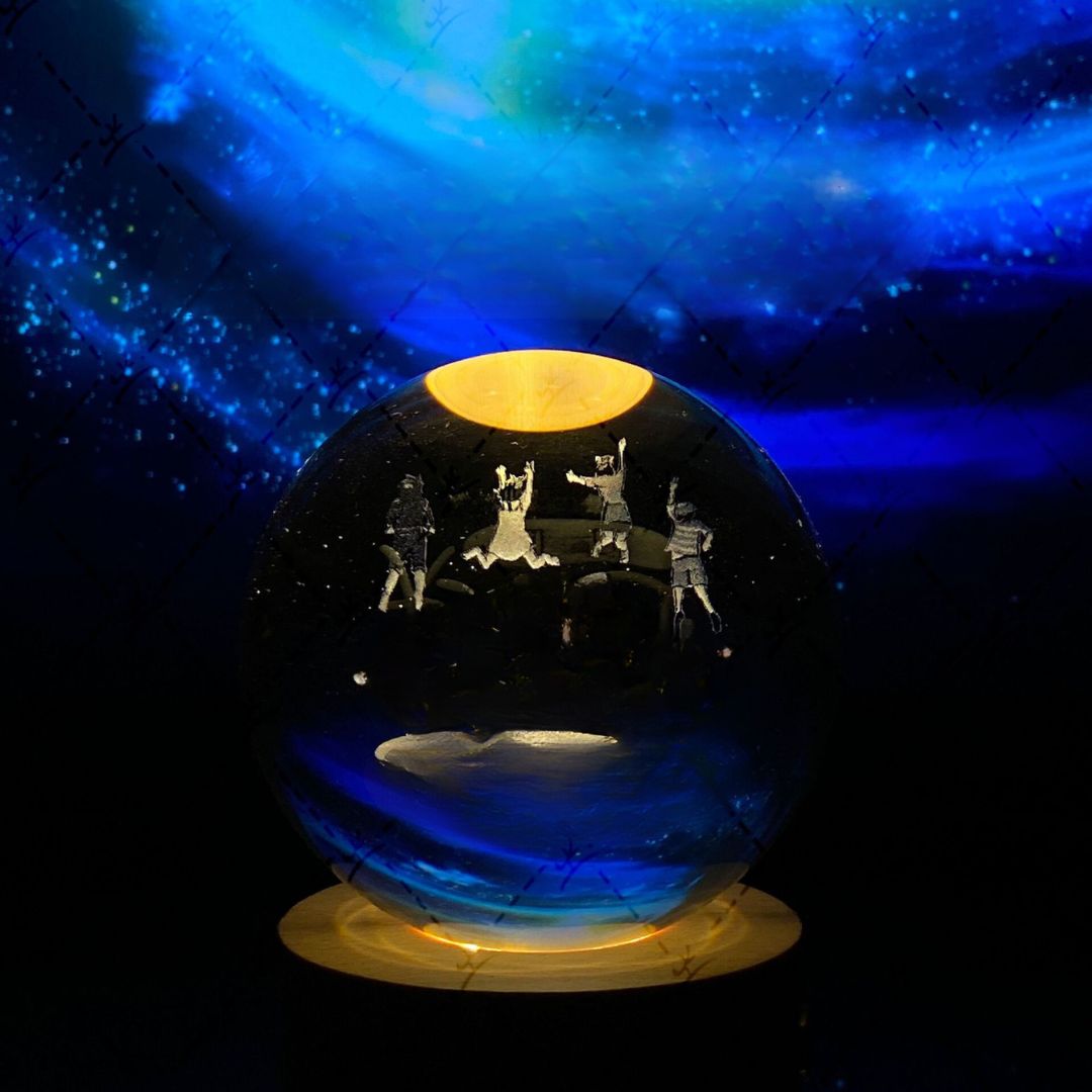 Glowing Moon Crystal Ball
