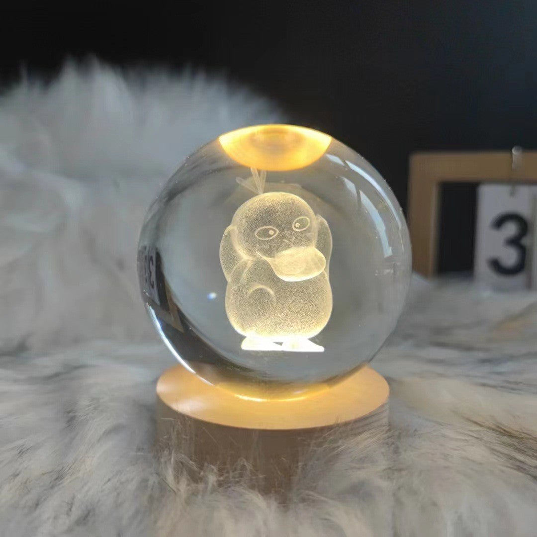 Glowing Moon Crystal Ball