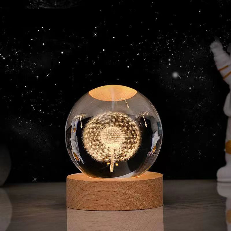 Glowing Moon Crystal Ball