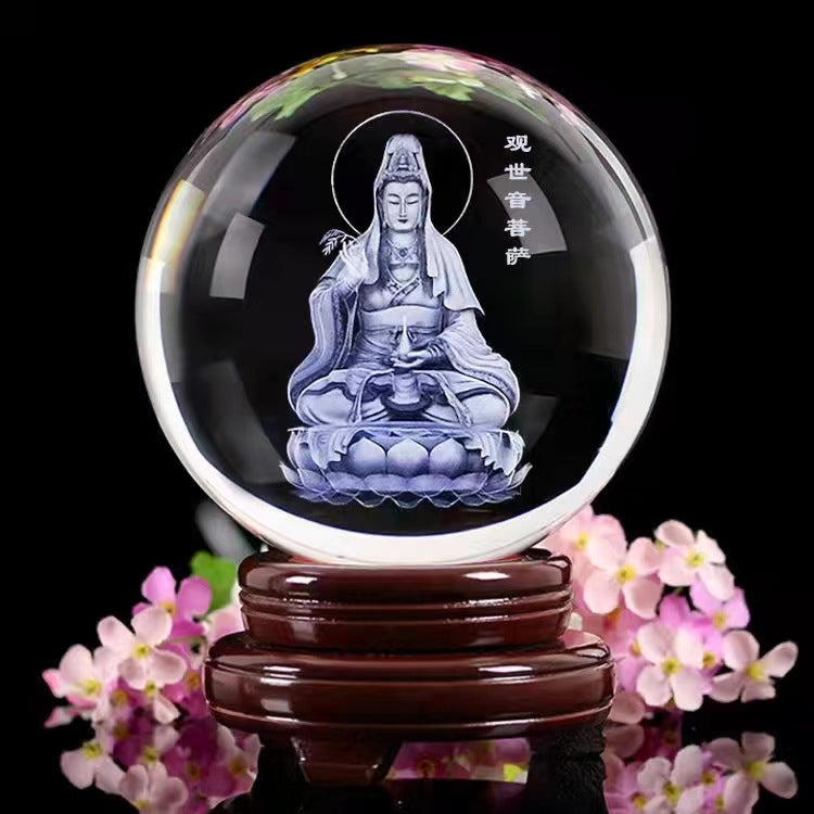 Glowing Moon Crystal Ball