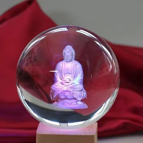 Glowing Moon Crystal Ball