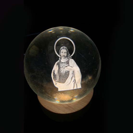 Glowing Moon Crystal Ball