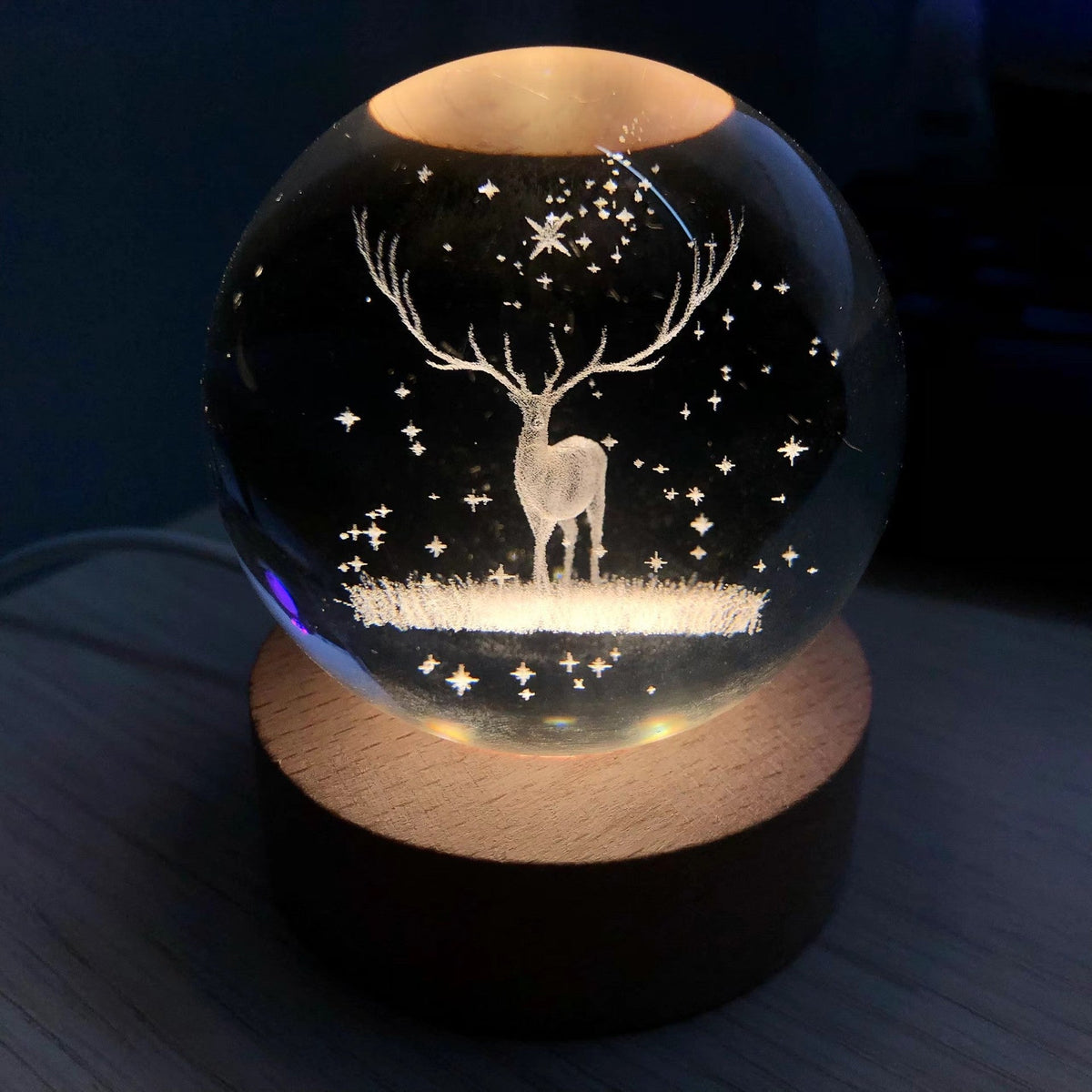 Glowing Moon Crystal Ball