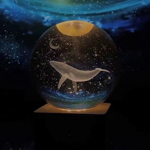 Glowing Moon Crystal Ball