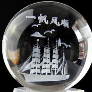 Glowing Moon Crystal Ball