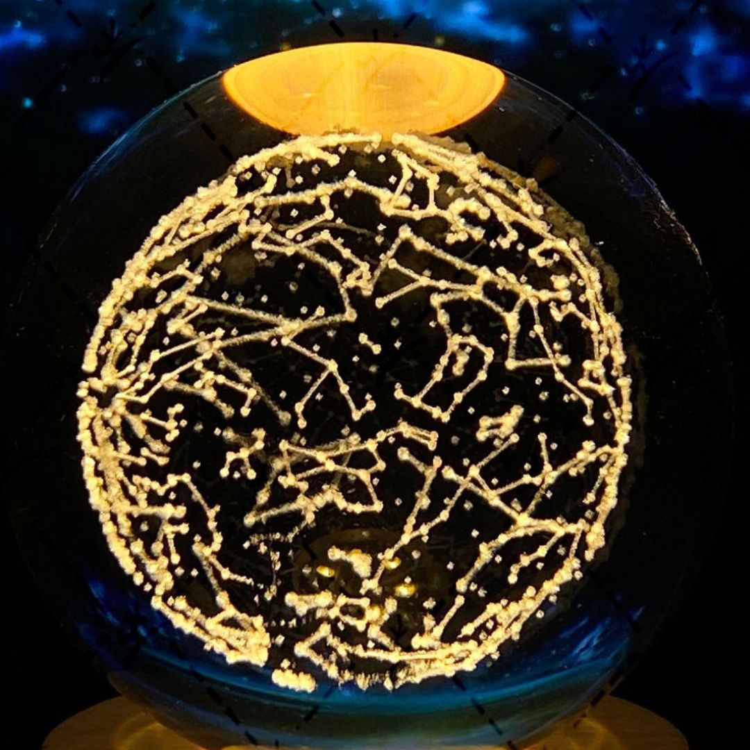 Glowing Moon Crystal Ball