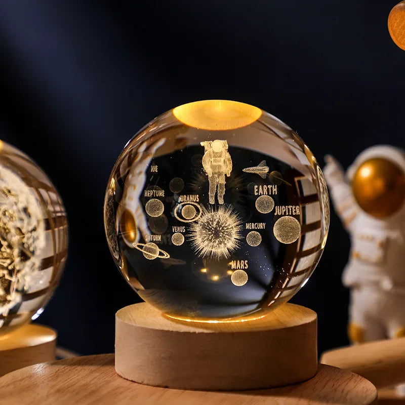 Glowing Moon Crystal Ball