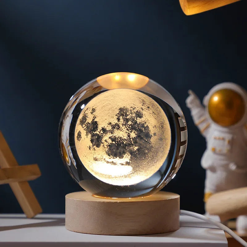 Glowing Moon Crystal Ball