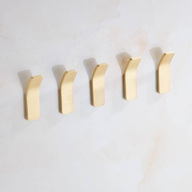 Gold Wall Hooks – Brass Coat Hooks for Hallway and Bedroom
