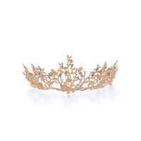 Gold Woodland Gatherer Crown with Dragonflies