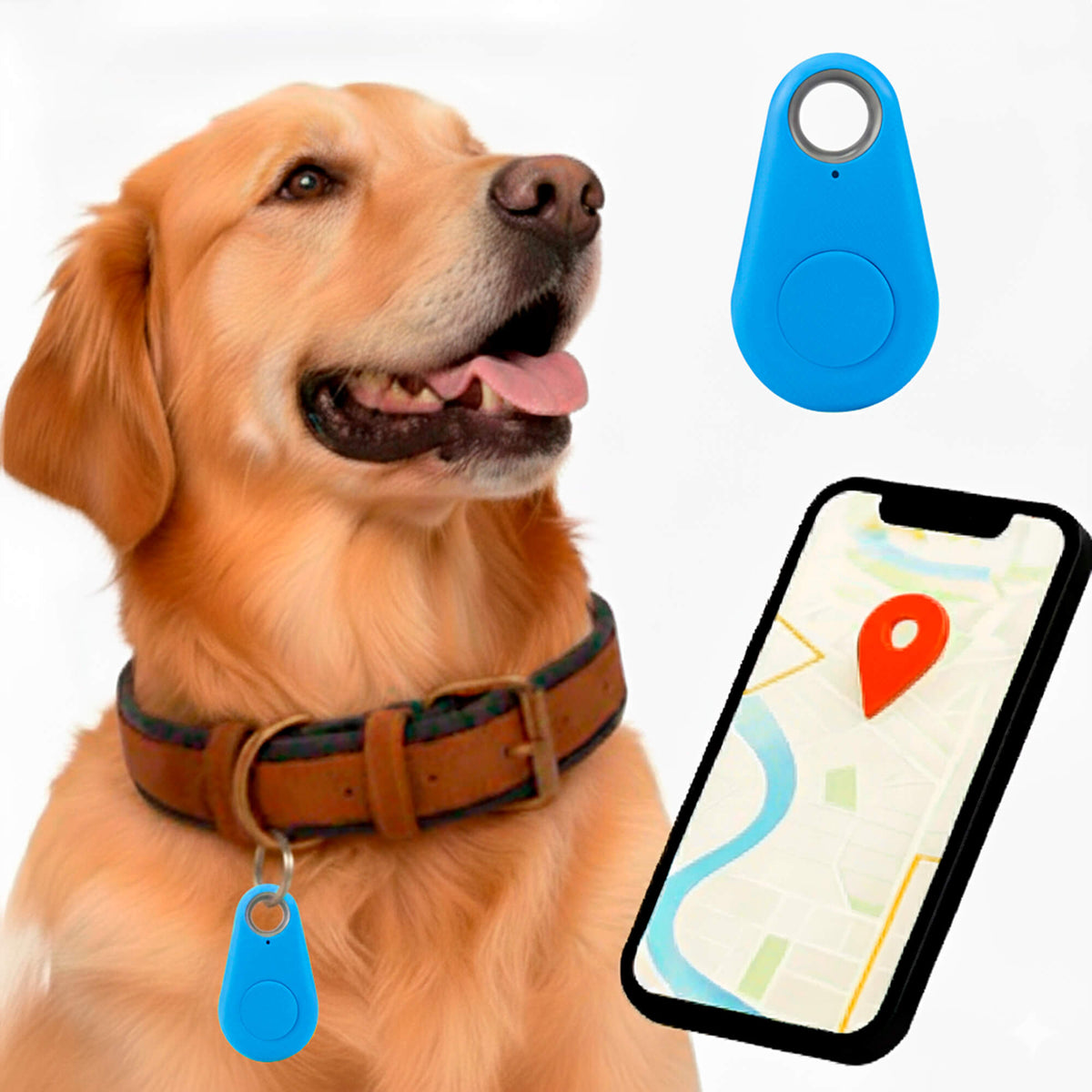 GPS Dog Tracker - Waterproof with Real-Time Location & Safety Zone Alerts for Outdoor Adventures