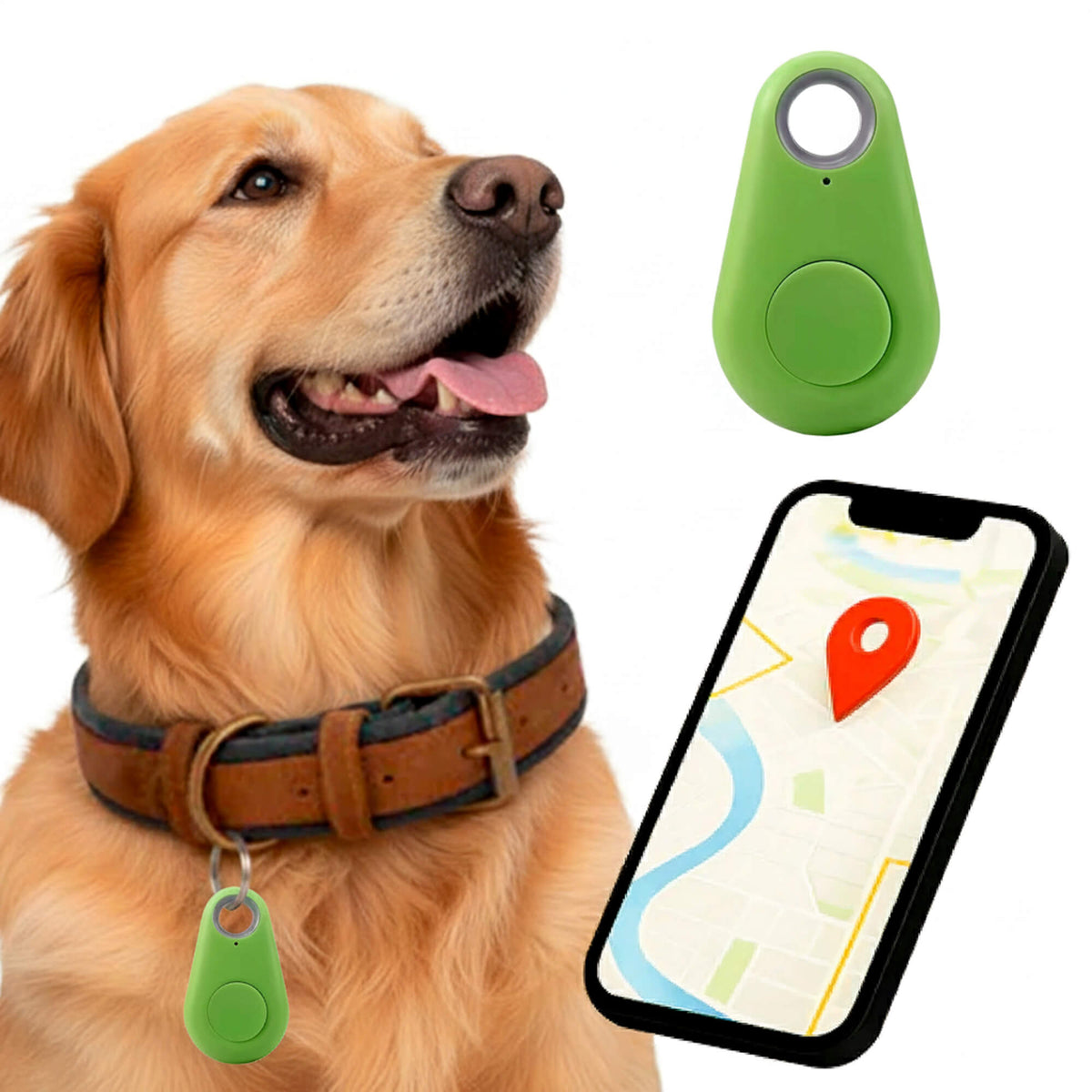 GPS Dog Tracker - Waterproof with Real-Time Location & Safety Zone Alerts for Outdoor Adventures