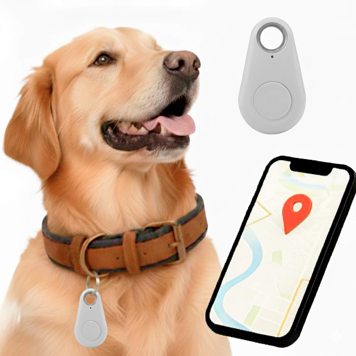 GPS Dog Tracker - Waterproof with Real-Time Location & Safety Zone Alerts for Outdoor Adventures