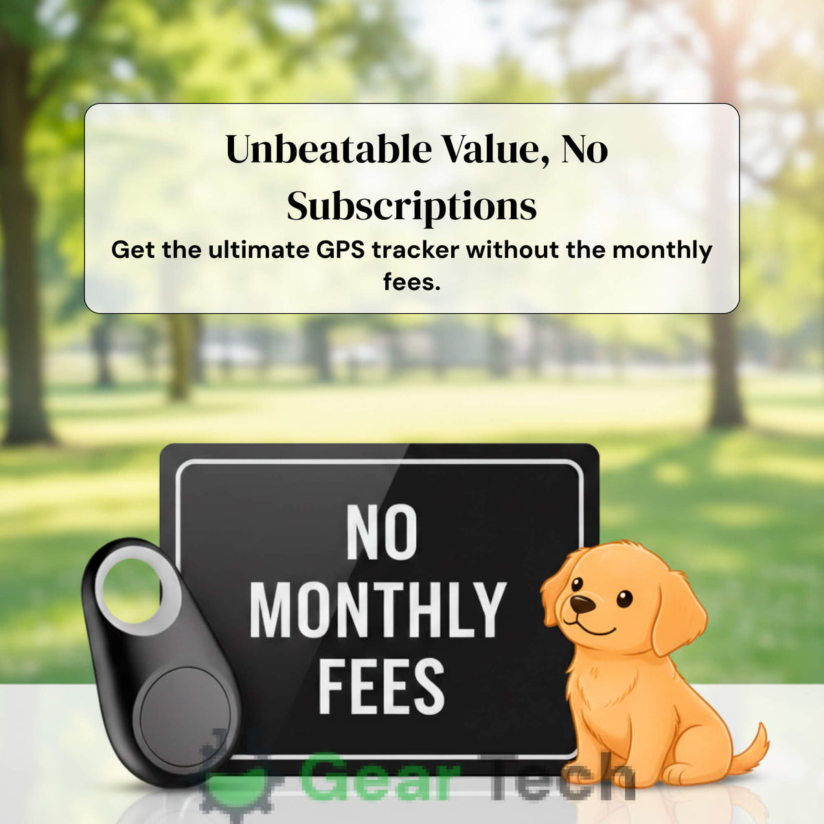 GPS Dog Tracker - Waterproof with Real-Time Location & Safety Zone Alerts for Outdoor Adventures
