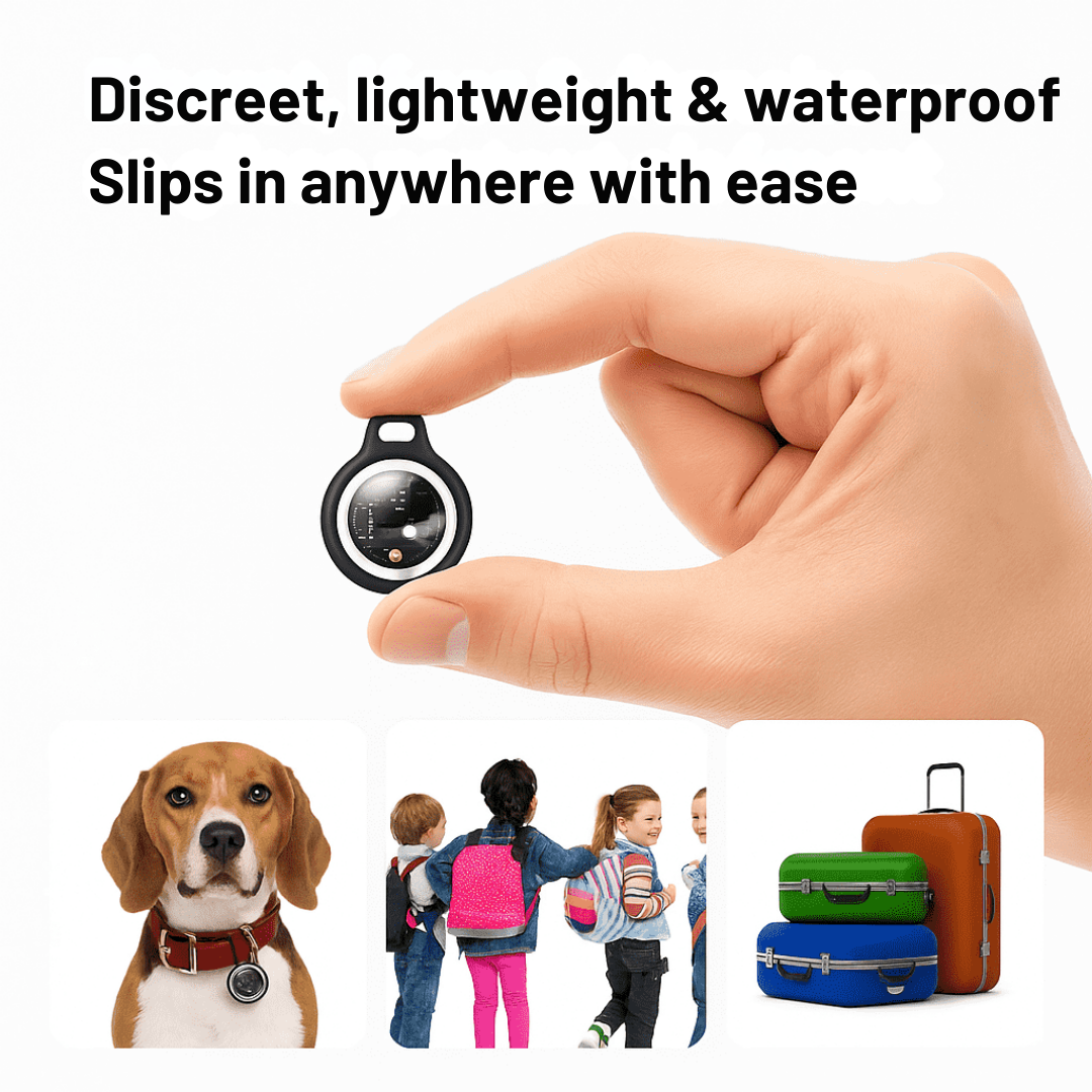 GPS Tracker for Seniors - Real-Time Monitoring, Waterproof & No Subscription Fees for Peace of Mind