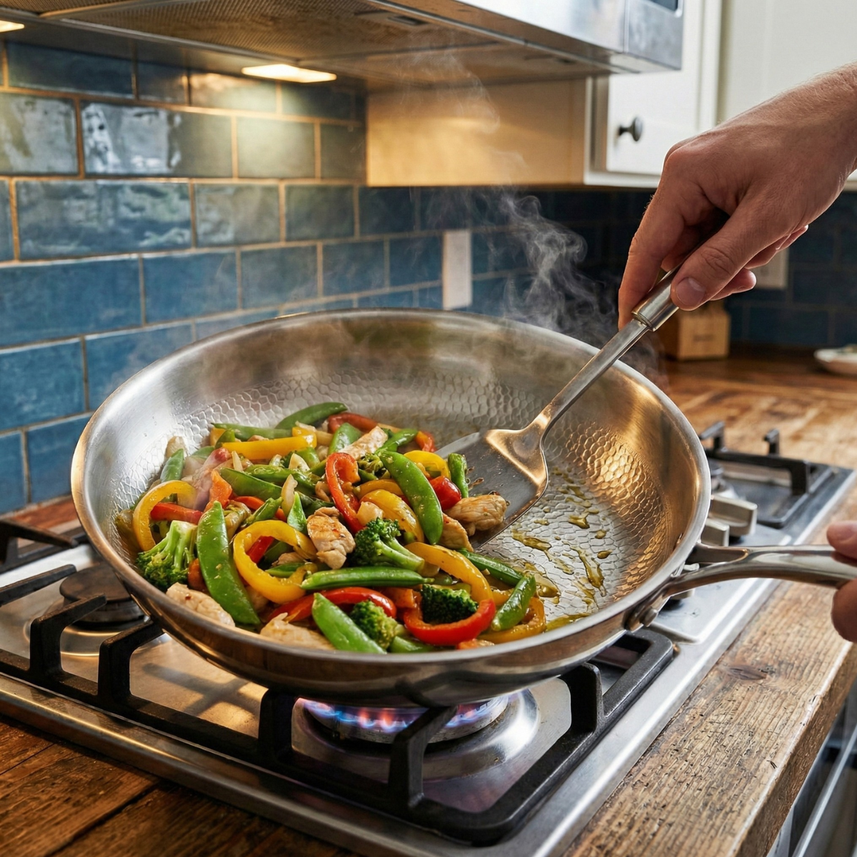 Hammered Titanium Pan