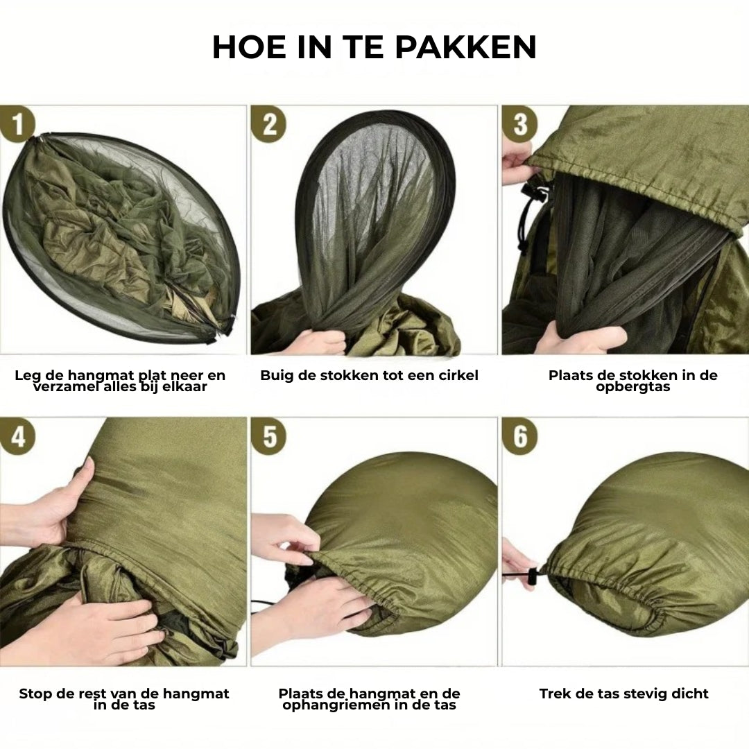 Hammock - Compact Outdoor Hammock With Insect Net