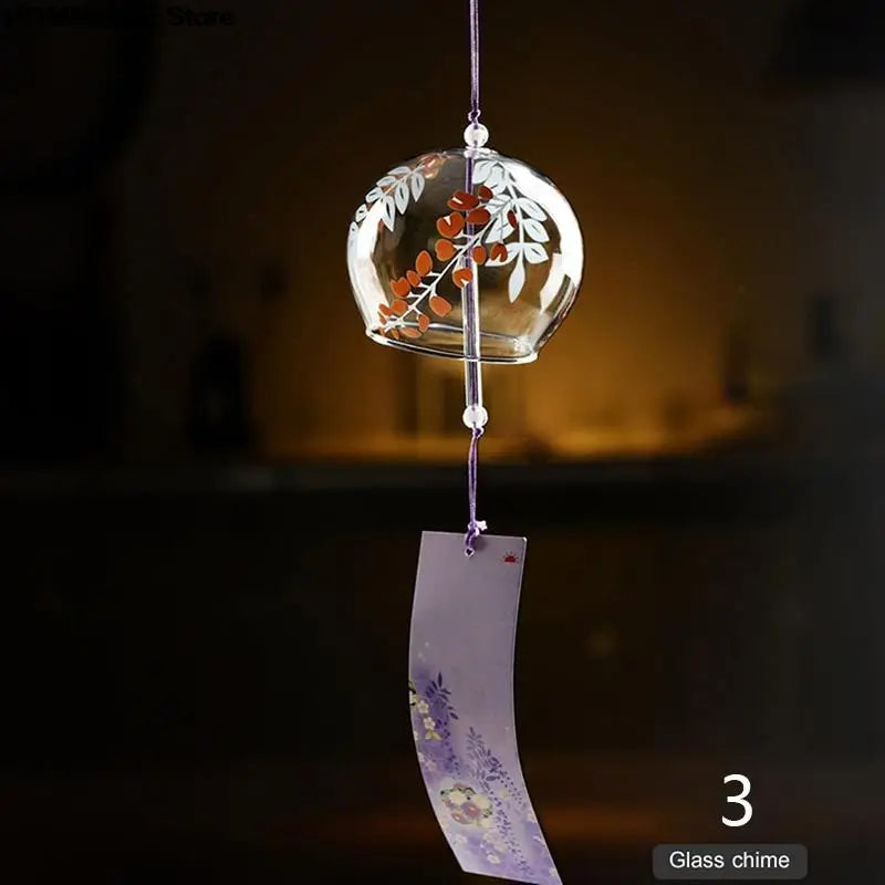 Hanabira Wind Chime | Japanese Style | Clear Tone & Decorative Pendant | Handmade