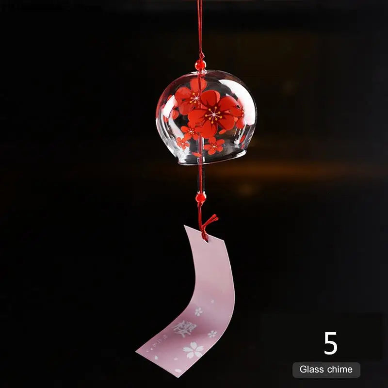 Hanabira Wind Chime | Japanese Style | Clear Tone & Decorative Pendant | Handmade