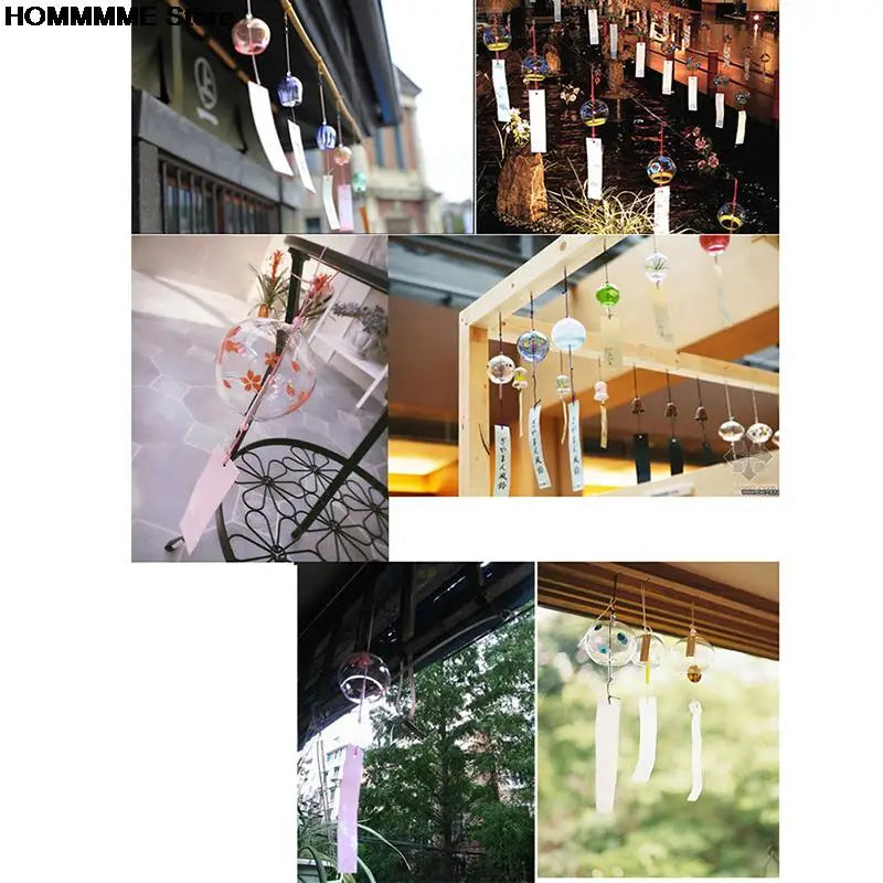 Hanabira Wind Chime | Japanese Style | Clear Tone & Decorative Pendant | Handmade