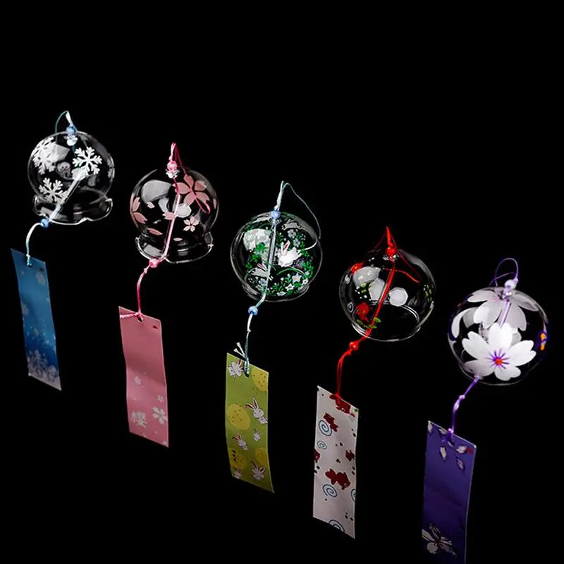 Hanabira Wind Chime | Japanese Style | Clear Tone & Decorative Pendant | Handmade