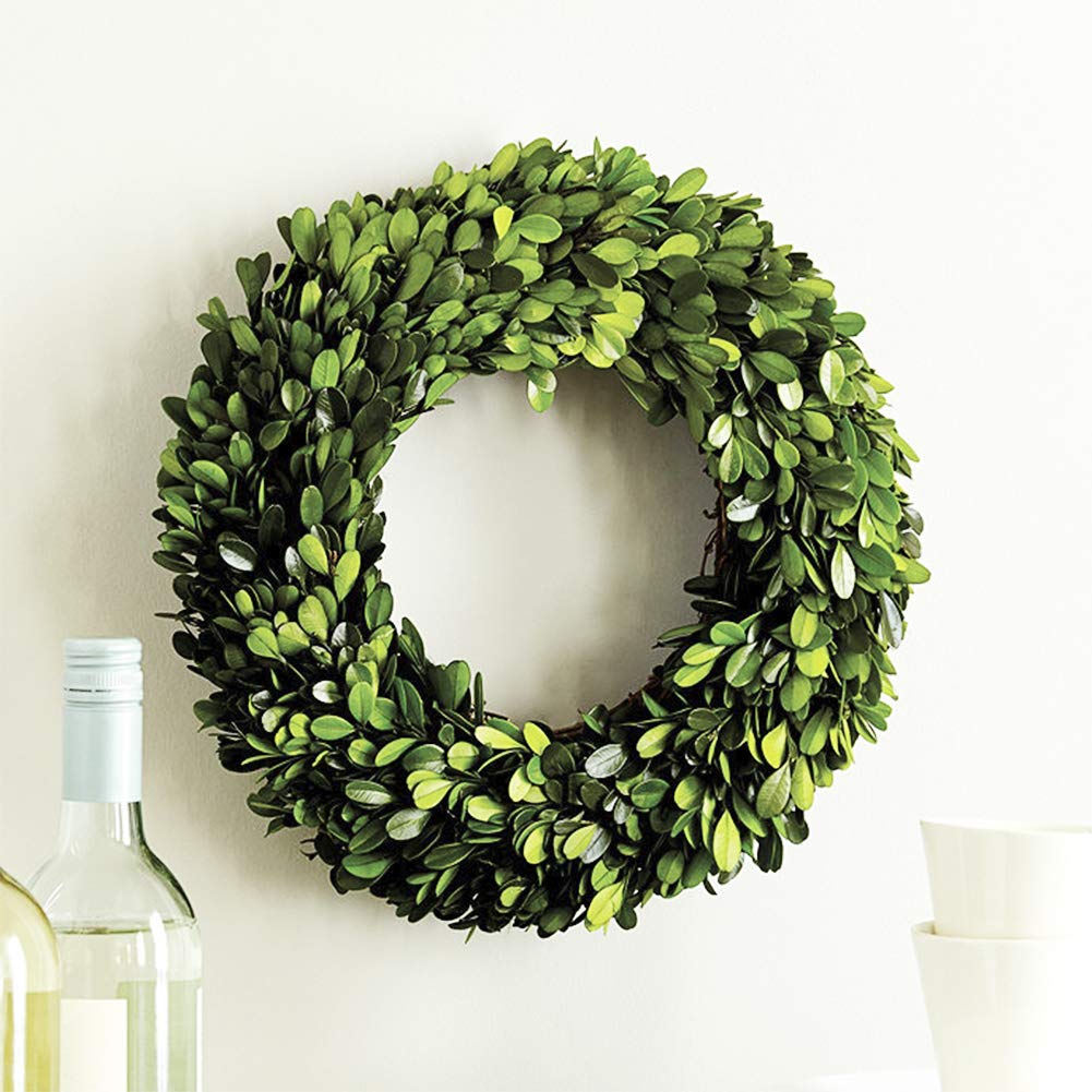 Hand-Tied Boxwood Wreaths for Timeless, Natural Home Decor