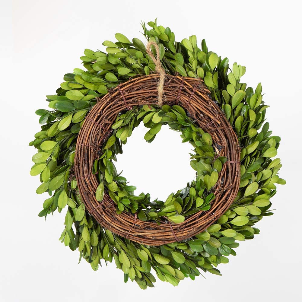 Hand-Tied Boxwood Wreaths for Timeless, Natural Home Decor