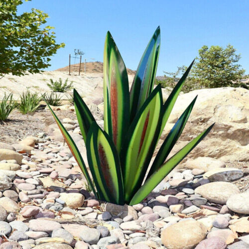 Handcrafted Rust-Proof Metal Agave Garden Sculpture for Indoor & Outdoor Decor