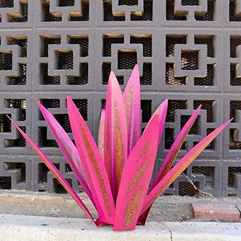 Handcrafted Rust-Proof Metal Agave Garden Sculpture for Indoor & Outdoor Decor