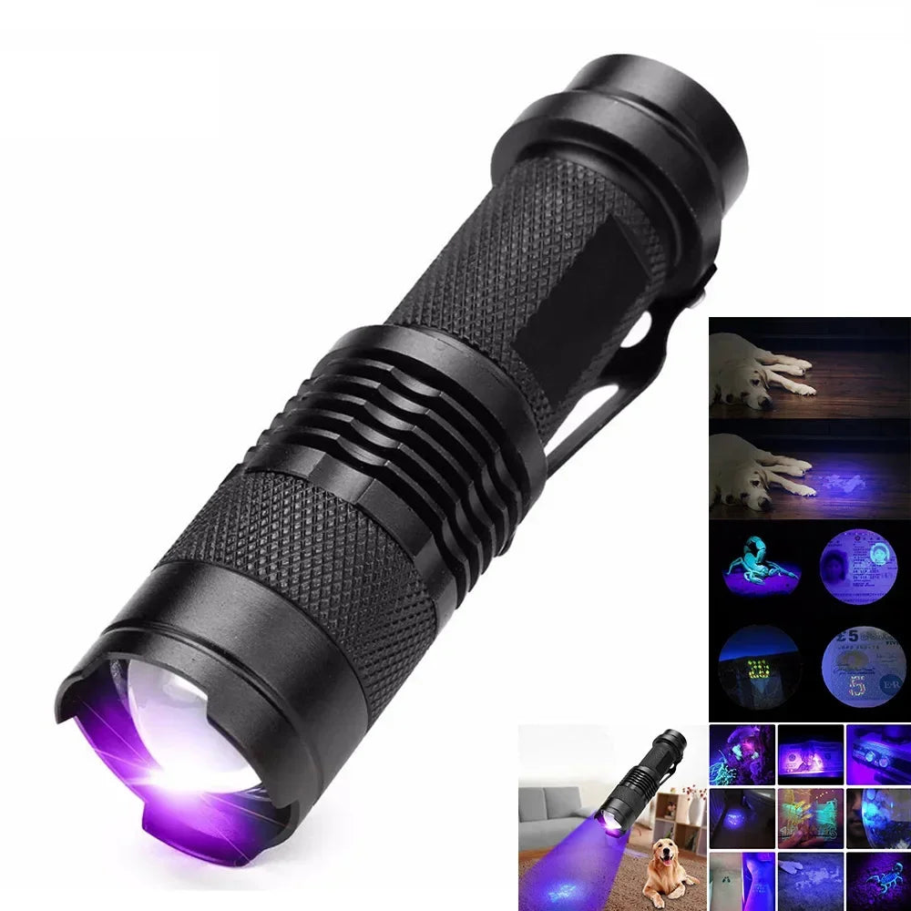 Handheld LED UV Light — 395nm Compact Stain Scanner