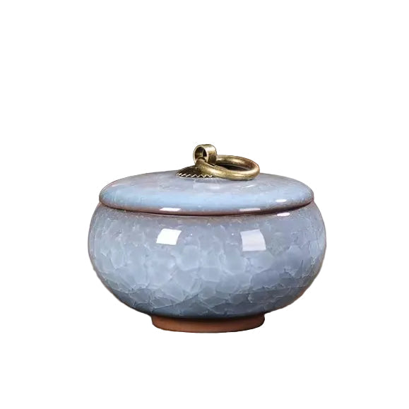 Handmade Cat-Shaped Ceramic Pet Urn