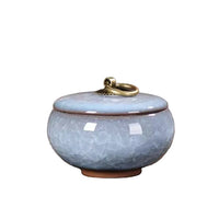 Handmade Cat-Shaped Ceramic Pet Urn