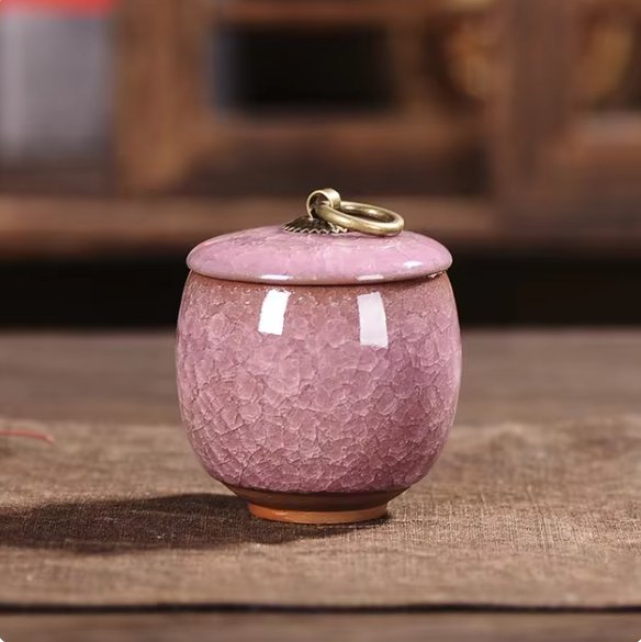 Handmade Cat-Shaped Ceramic Pet Urn