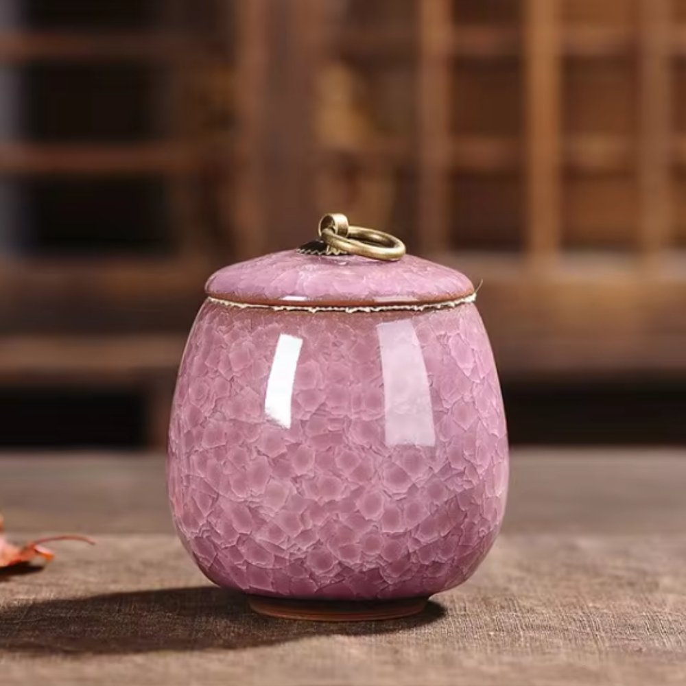 Handmade Cat-Shaped Ceramic Pet Urn