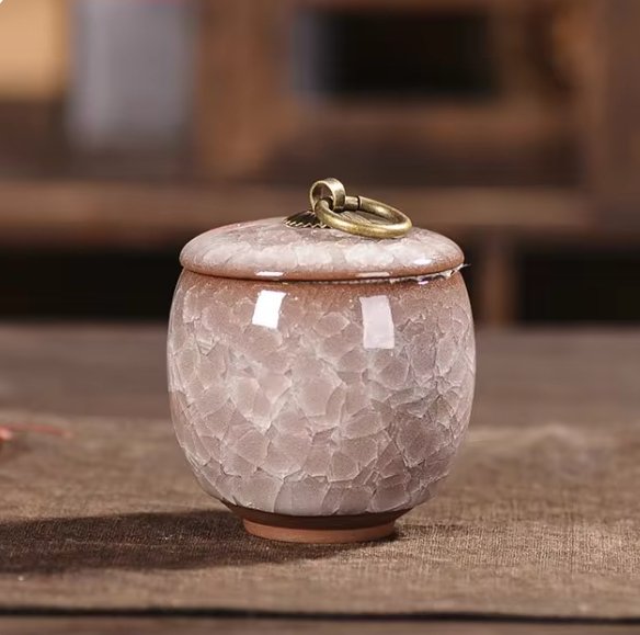 Handmade Cat-Shaped Ceramic Pet Urn