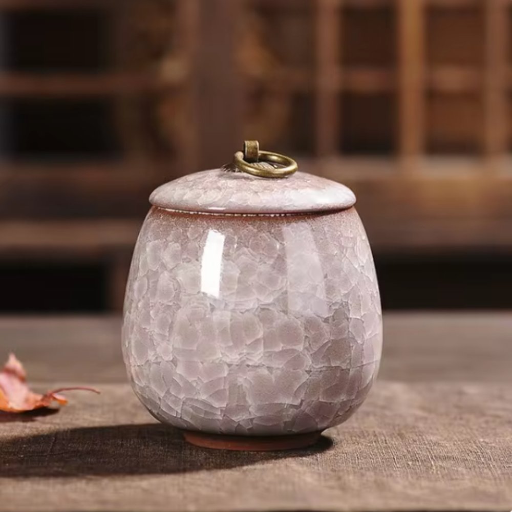 Handmade Cat-Shaped Ceramic Pet Urn