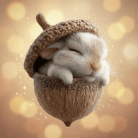 Handmade Christmas Tree Ornaments with Acorn and Woodland Animals