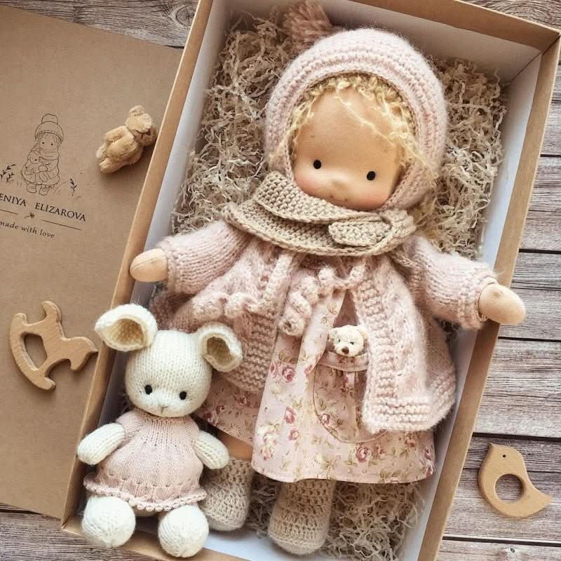 Handmade Cotton Waldorf Doll for Imaginative Play