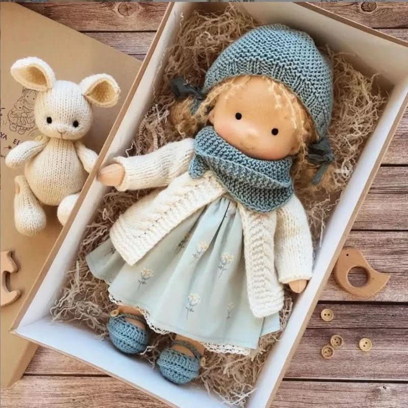Handmade Cotton Waldorf Doll for Imaginative Play