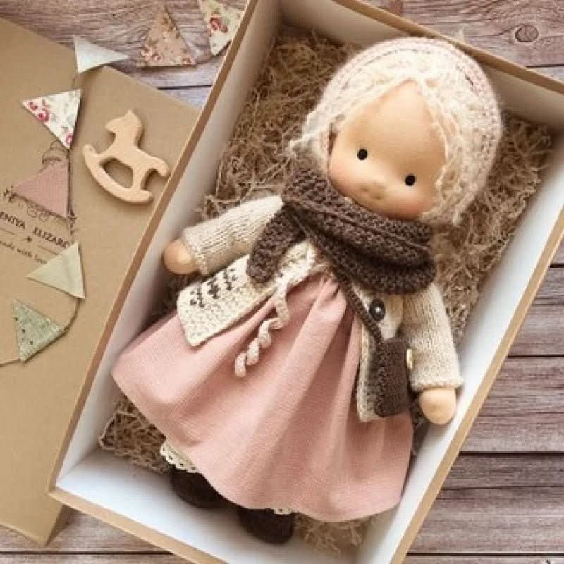 Handmade Cotton Waldorf Doll for Imaginative Play