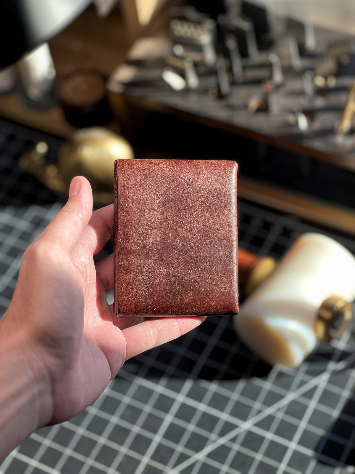 Handmade Full-Grain Leather Wallet with Pen Slot