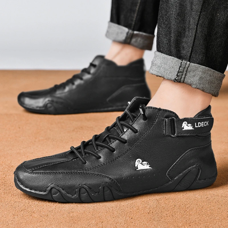 Handmade Italian High-Top Sneakers
