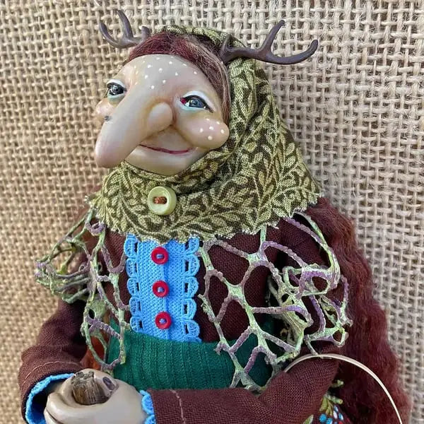 Handmade Kitchen Witch – Brings Luck and Protects Your Home