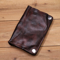 Handmade Leather Wallet with Multiple Card Slots