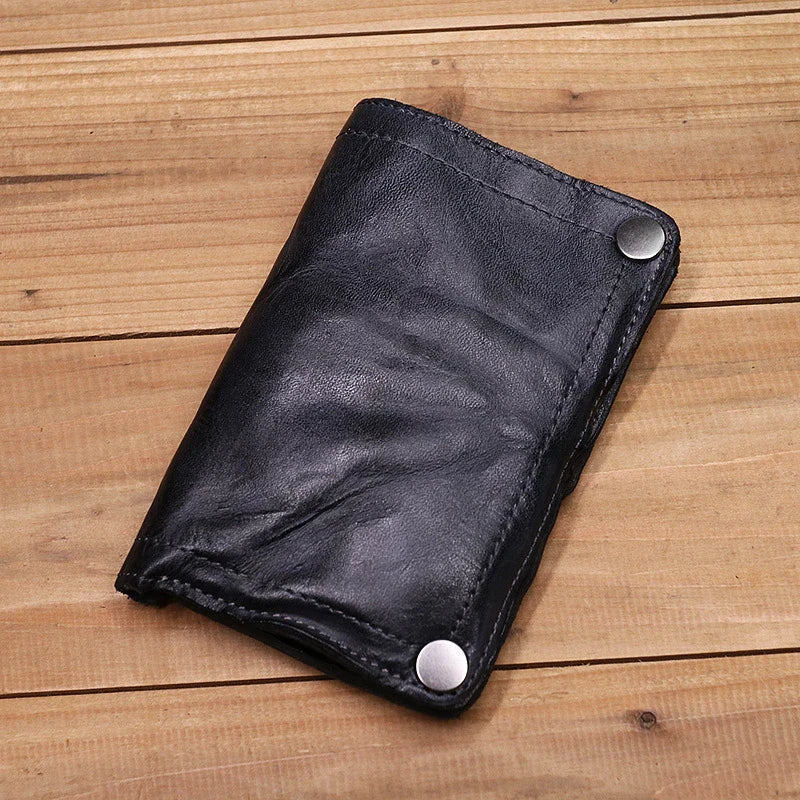 Handmade Leather Wallet with Multiple Card Slots