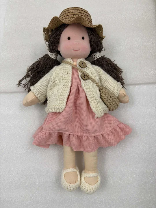 Handmade Sheep's Wool Waldorf Doll – Soft and Durable