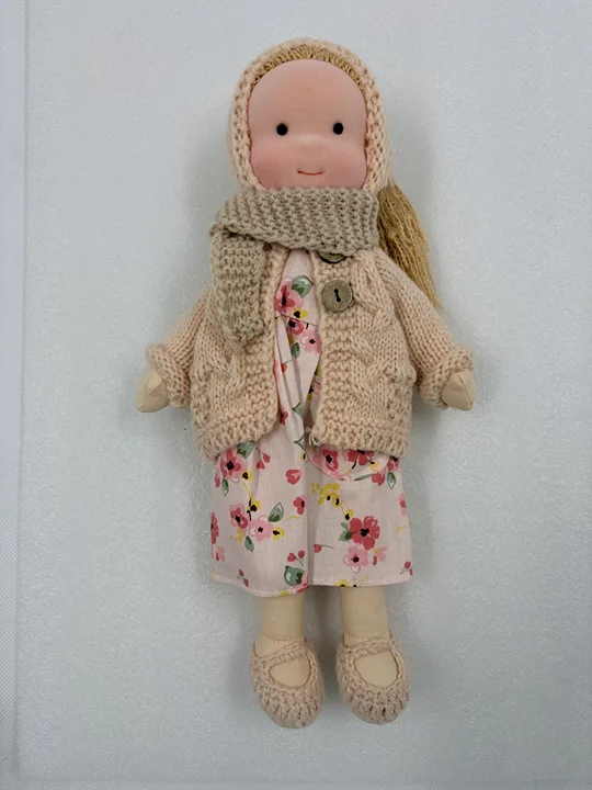 Handmade Sheep's Wool Waldorf Doll – Soft and Durable