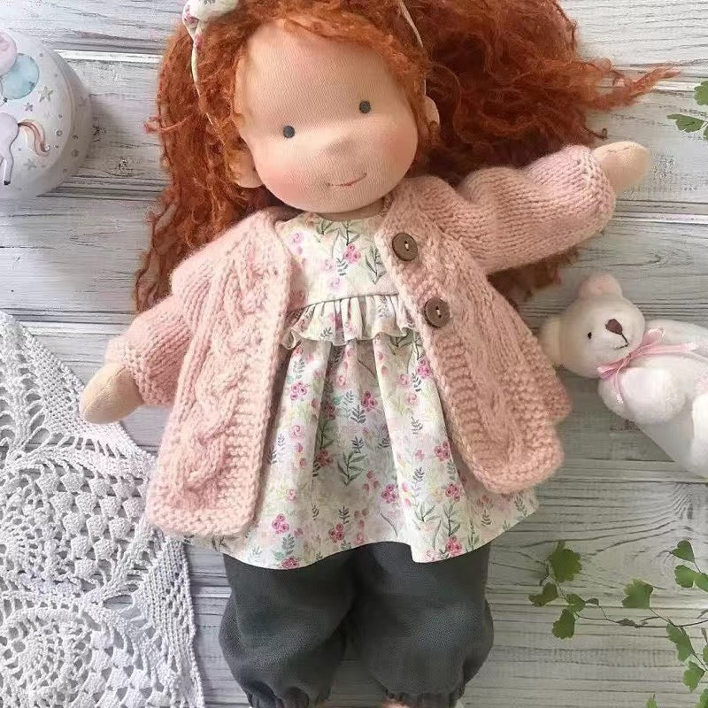 Handmade Soft Fabric Waldorf Doll - Creative Toy for Children