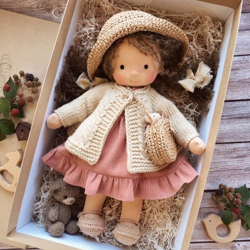 Handmade Soft Fabric Waldorf Doll - Creative Toy for Children